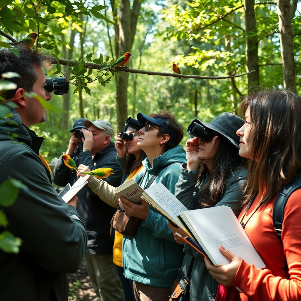 Guided birdwatching walk