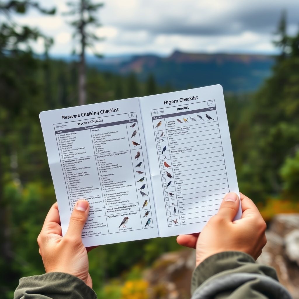 Detailed observation checklist